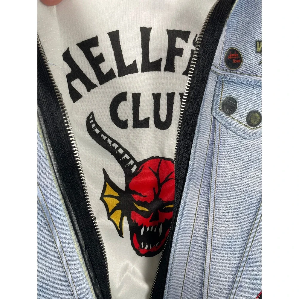 Stranger Things Eddie Munson Costume Kids XL 14-16 Hellfire Club Jacket Disguise
